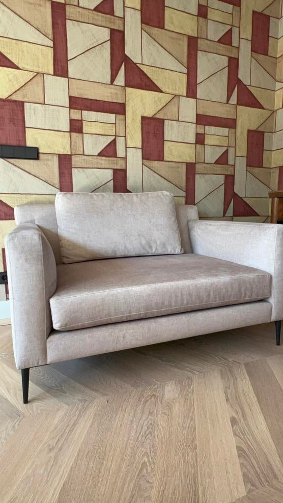 Ruime fauteuil/Love seat, Ophalen, Overige maten, 75 tot 100 cm, Zo goed als nieuw