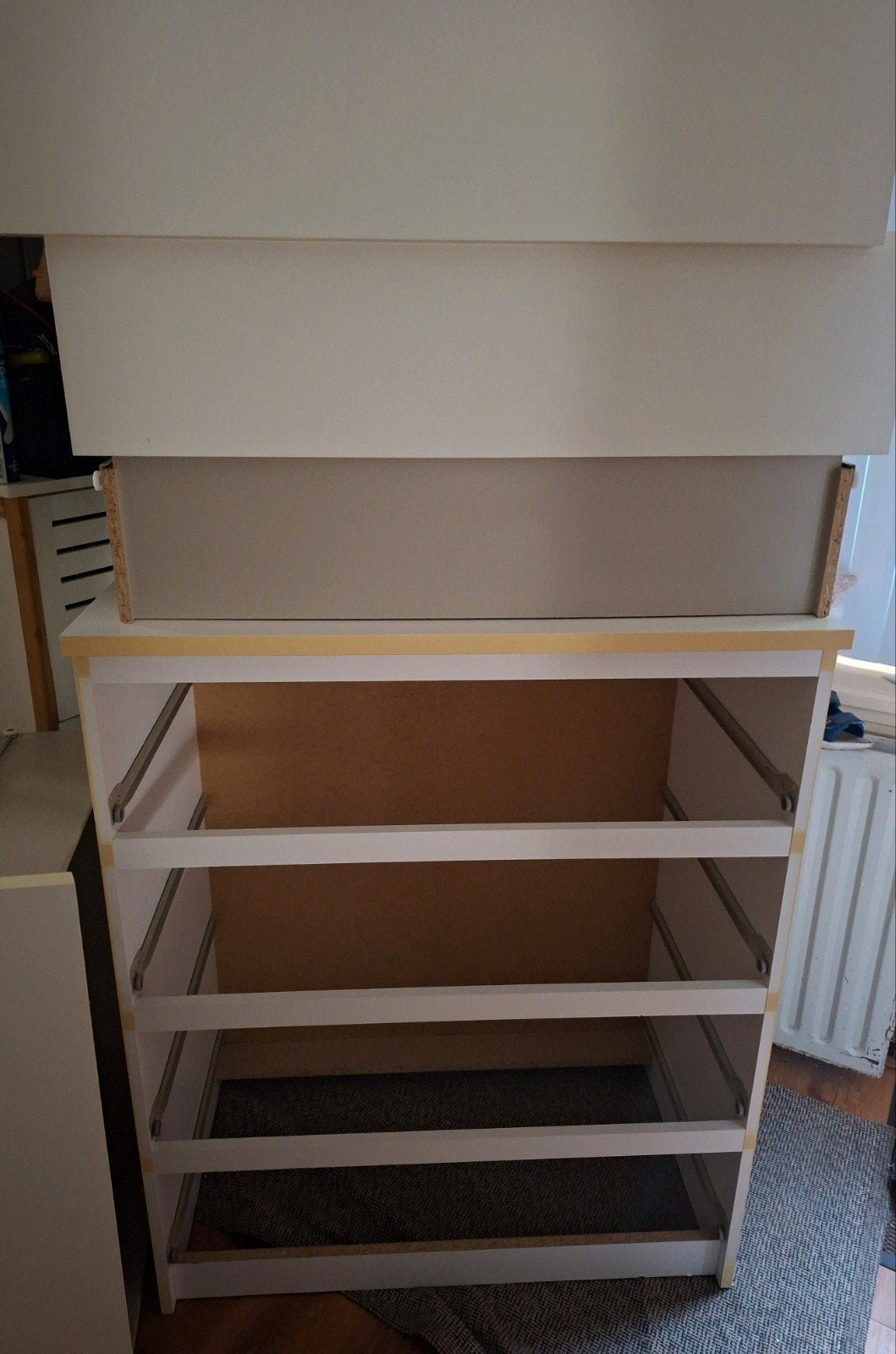 gratis ikea malm ladekast 4 lades, Ophalen, Gebruikt, 100 tot 150 cm, 50 tot 100 cm