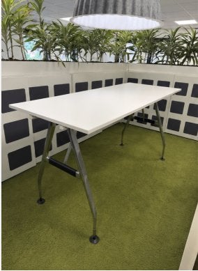 Vitra design bartafel / statafel–200x80x110cm–RVS onderstel, Ophalen of Verzenden, Zo goed als nieuw