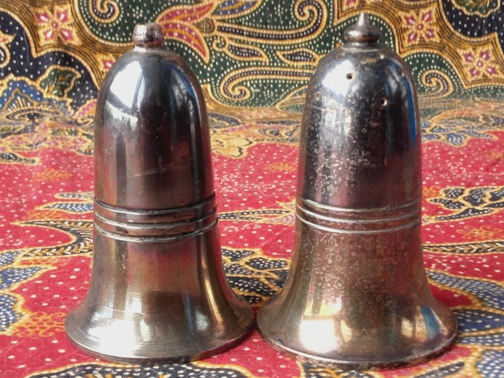 Mooi oud silverplate peper, zout en mosterd uit Engeland., Ophalen of Verzenden