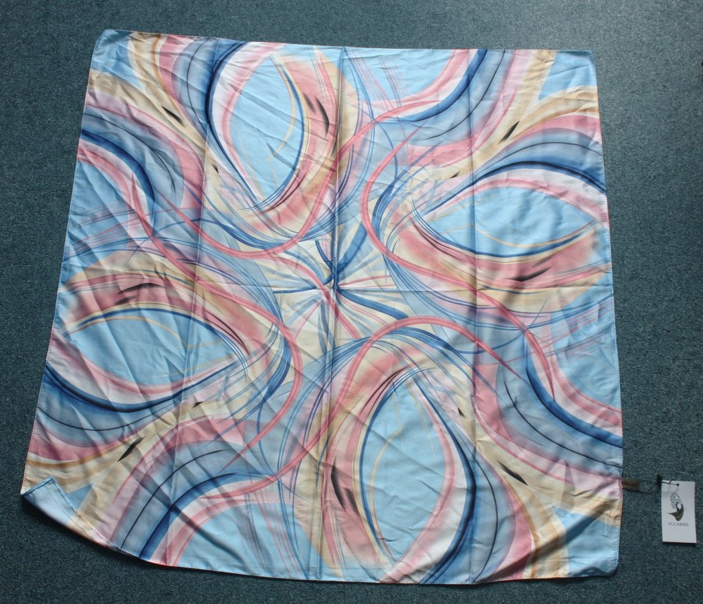 Nieuwe zijde sjaal pastel kleuren, Maat 46/48 (XL) of groter, Nieuw, Ophalen of Verzenden, Onbekend