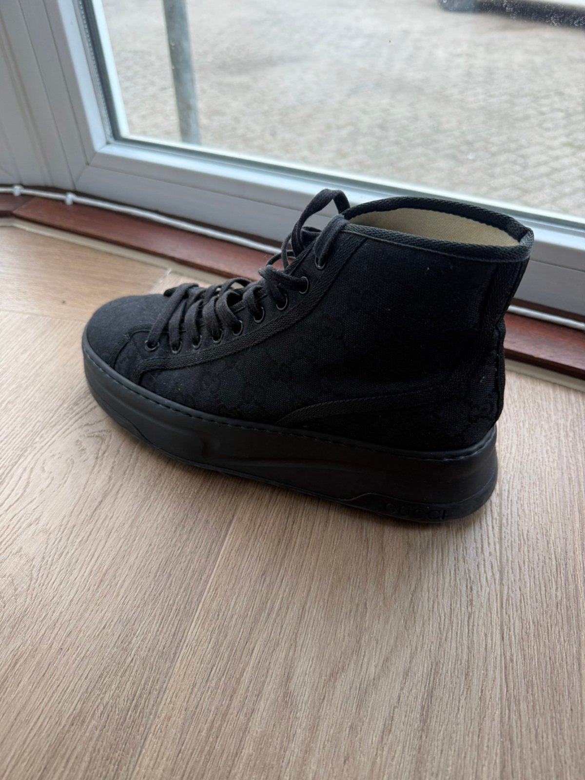 Gucci schoenen, Kleding | Heren, Ophalen of Verzenden, Zo goed als nieuw, Zwart