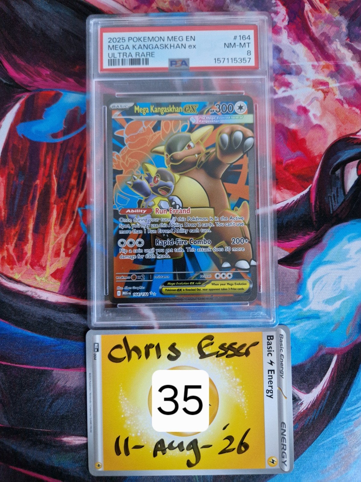 Mega Kangaskhan EX Pokémon kaart PSA 8 NM-MT, Ophalen of Verzenden