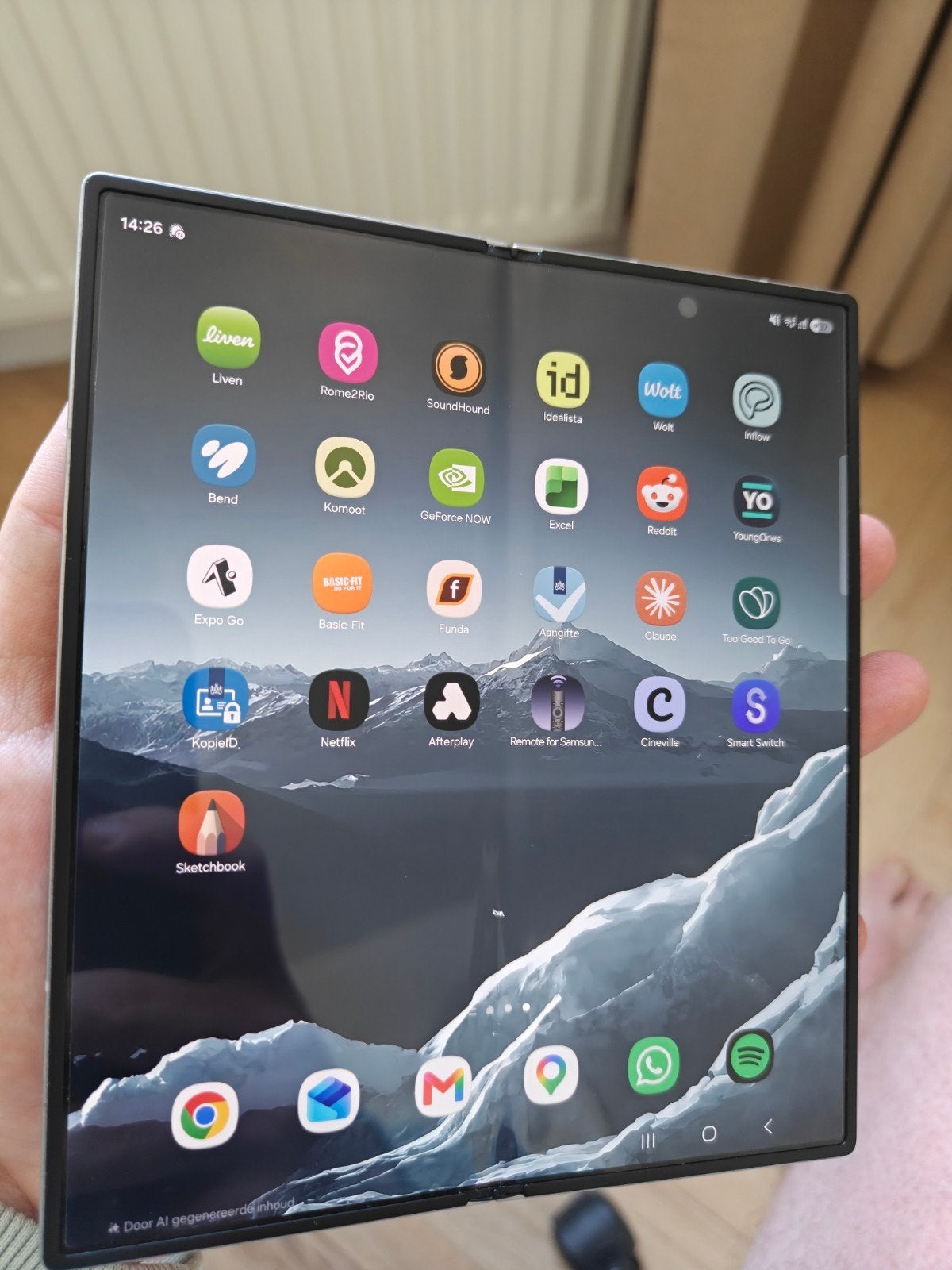 Samsung Galaxy Z Fold 6 - 256GB, Telecommunicatie, Mobiele telefoons | Samsung, Ophalen, Zwart, Zo goed als nieuw, Android OS
