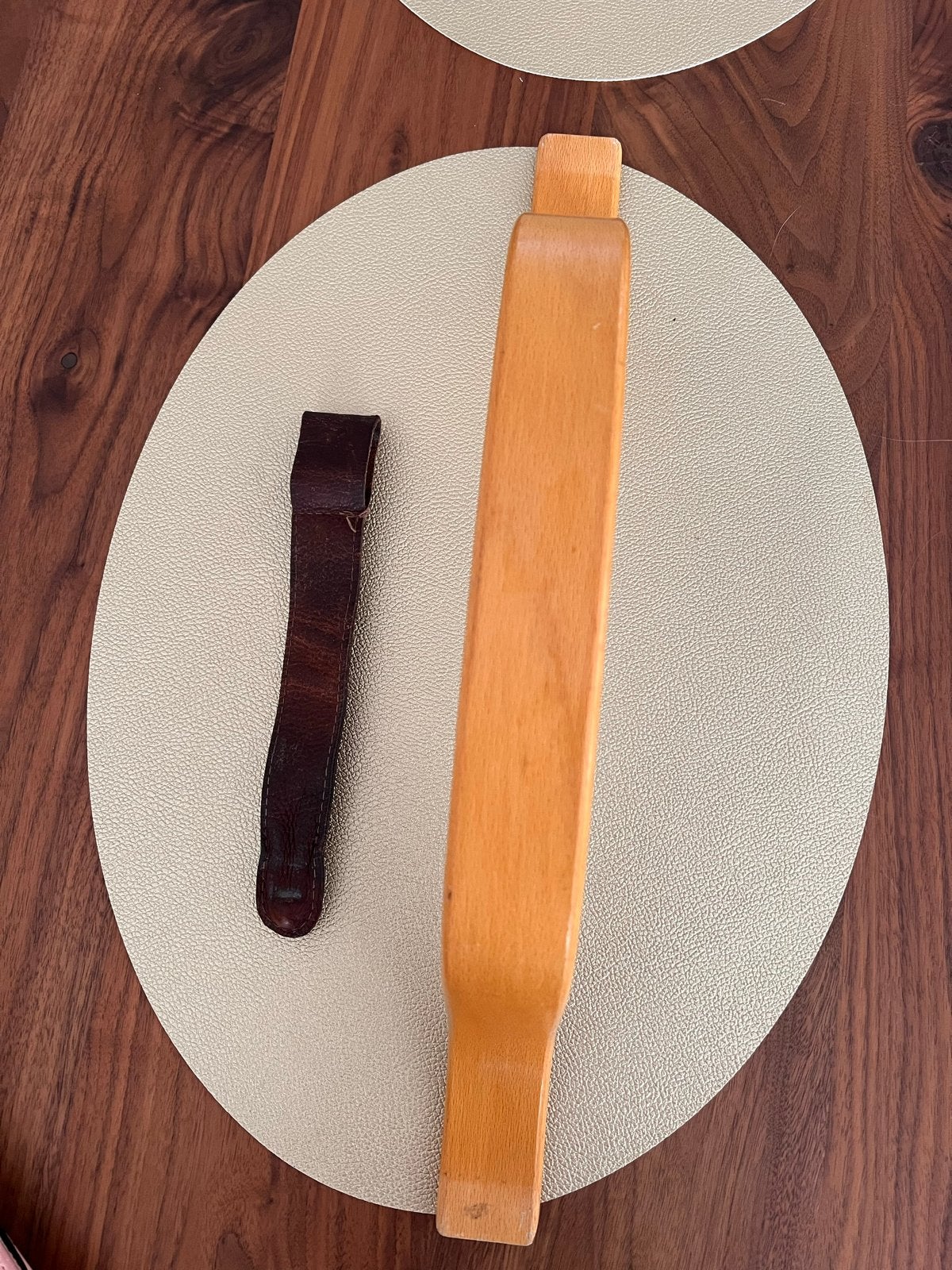 Beugel en leertje voor Stokke Trip Trap kinderstoel, Ophalen, Gebruikt, Meegroeistoel, Gordel(s)