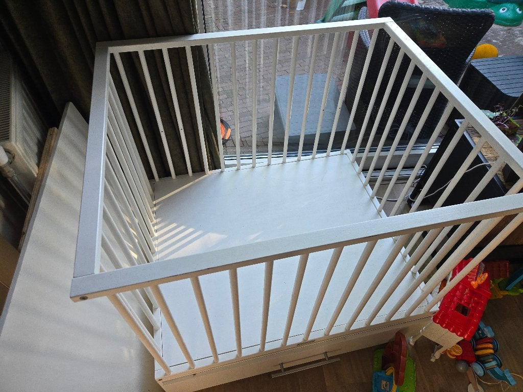 Box voor baby's wit (Bopita), Kinderen en Baby's, Ophalen, Gebruikt, Vierkant, In hoogte verstelbaar