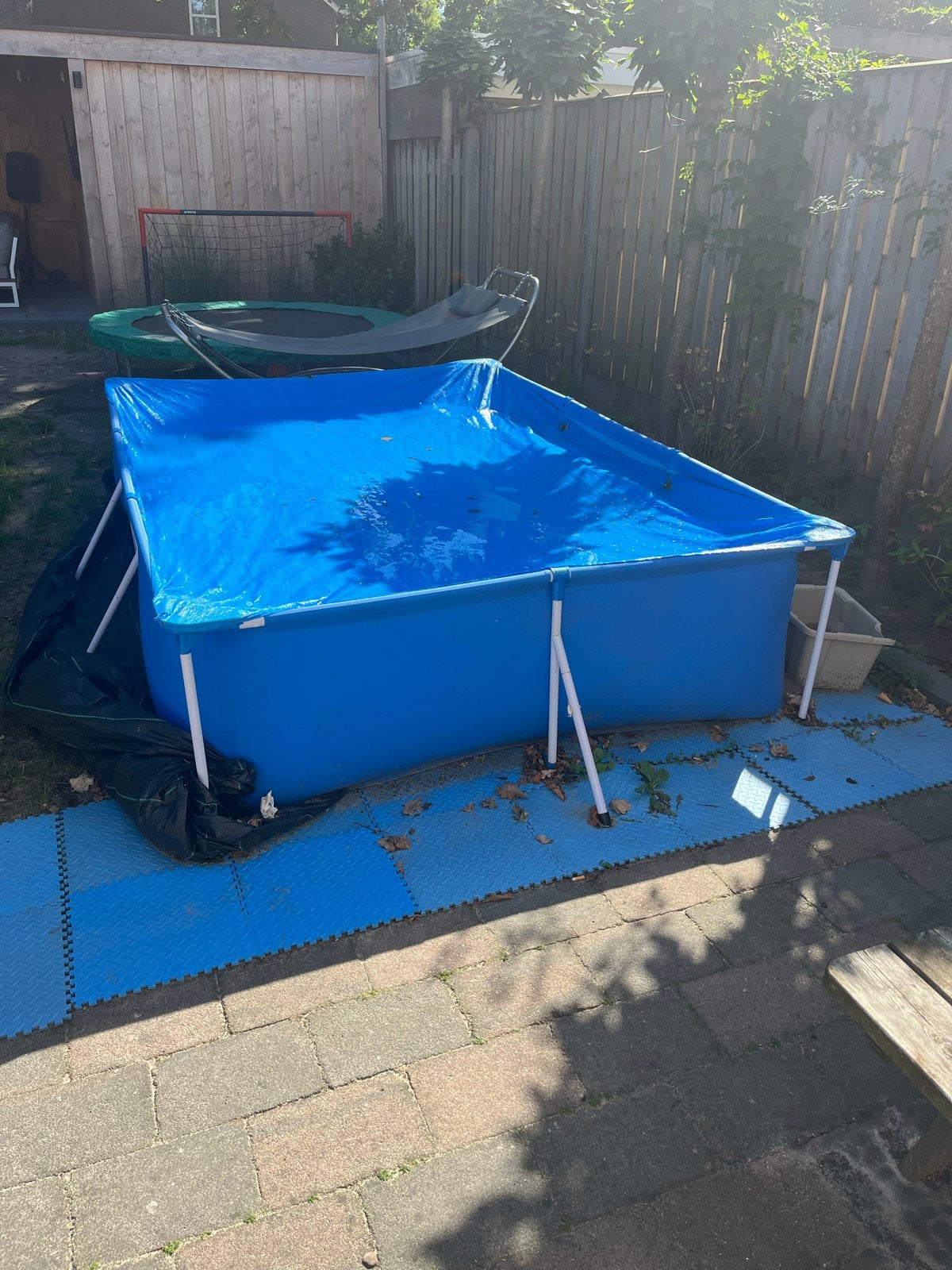 Opzetzwembad met filterpomp, Tuin en Terras, Ophalen, Gebruikt, Opzetzwembad, 200 tot 400 cm