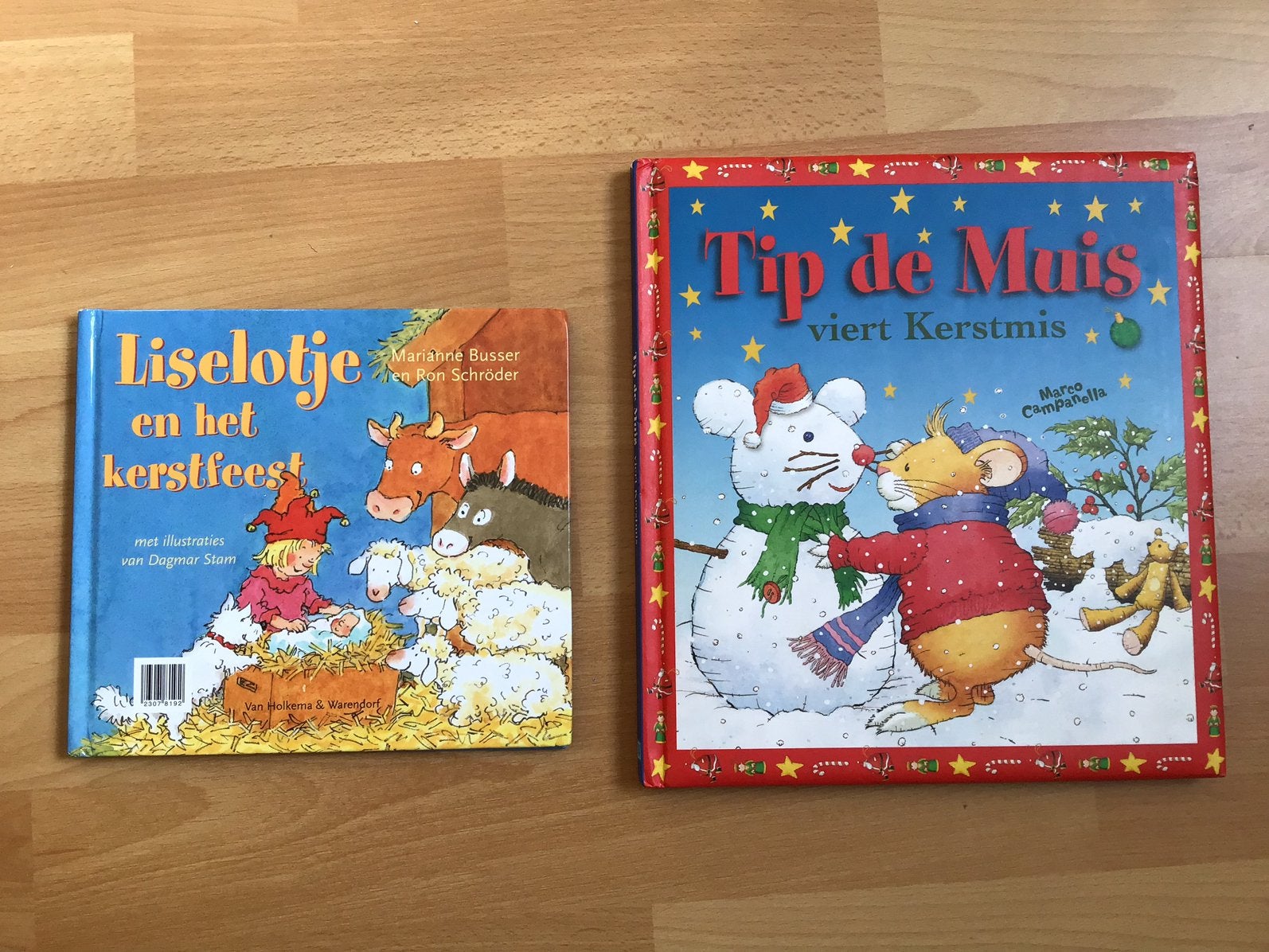 2 kerstboeken. Tip de muis/ Liselotje en het kerstfeest., Diversen, Ophalen of Verzenden, Zo goed als nieuw