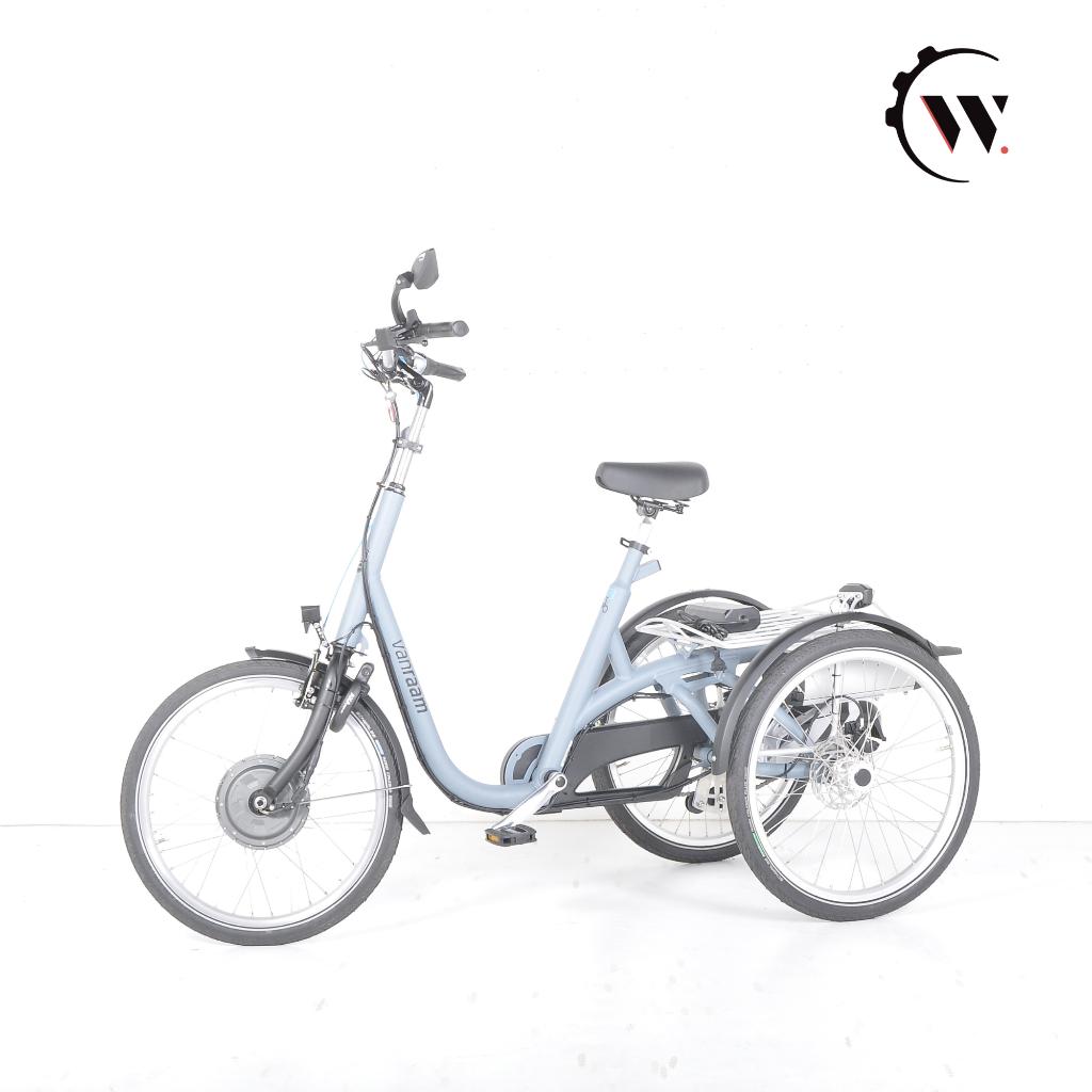 Van Raam Maxi Blauwgrijs Driewielfiets Tweedehands, Ophalen, Zo goed als nieuw, Schijfrem, Van raam