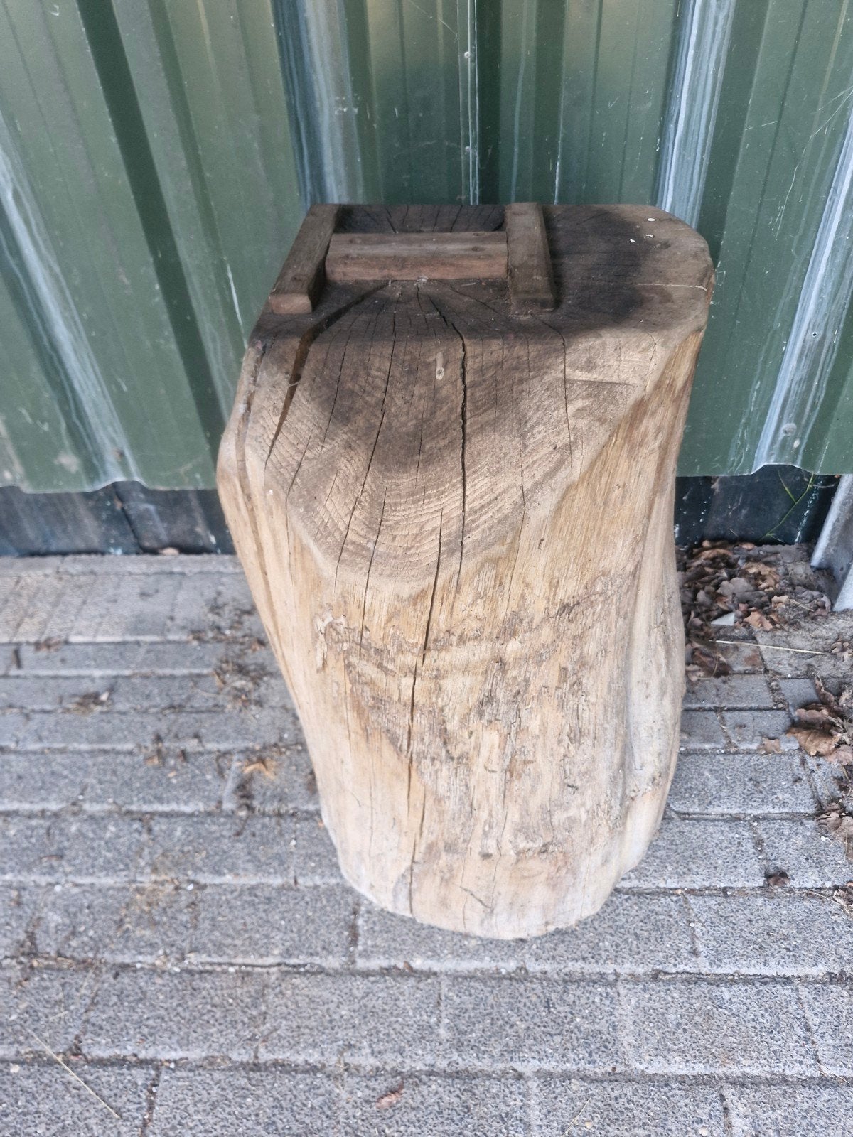 Robuuste houten stronk - Decoratief of functioneel, Ophalen of Verzenden