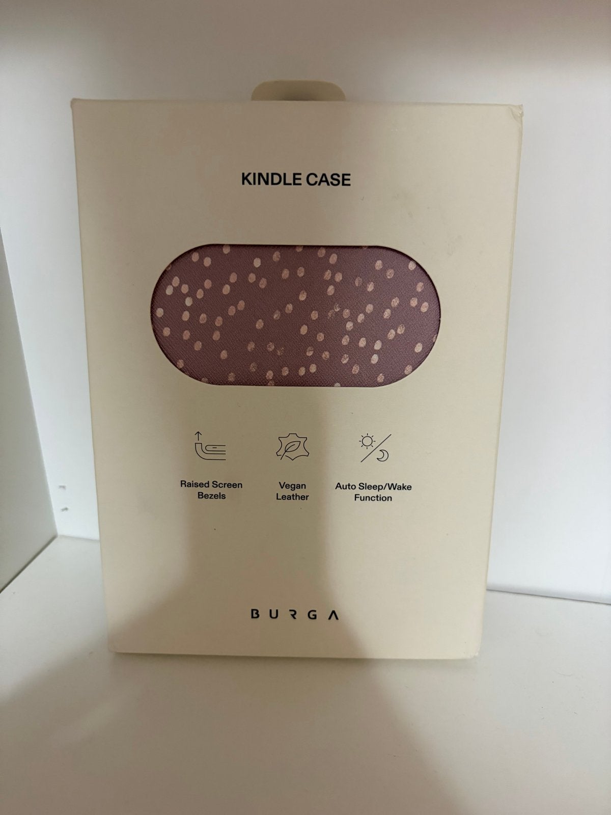Burga Kindle Case - Vegan Leer met Auto Slaap/Waak Functie, Ophalen of Verzenden, Nieuw, 6 inch of minder, Touchscreen