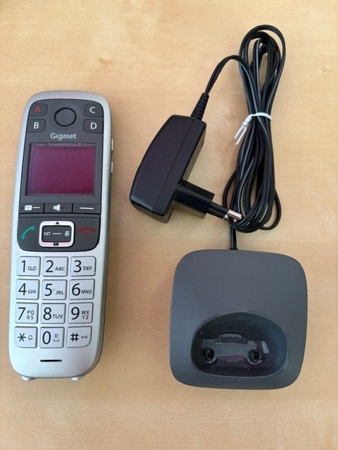 Siemens Gigaset dect telefoon type E560HX, Telecommunicatie, Ophalen of Verzenden, Gebruikt, 1 handset, Stralingsarm