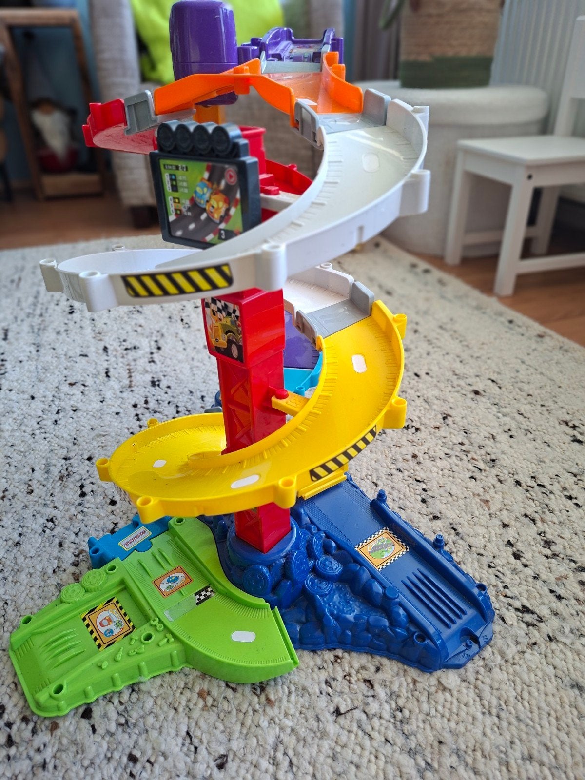 VTech Toet Toet Auto's Autobaan met 3 auto's, Ophalen of Verzenden, Gebruikt, 2 tot 4 jaar