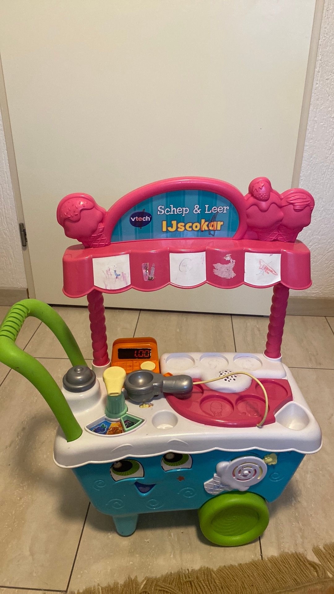 Speelgoed ijskar, Ophalen, Gebruikt