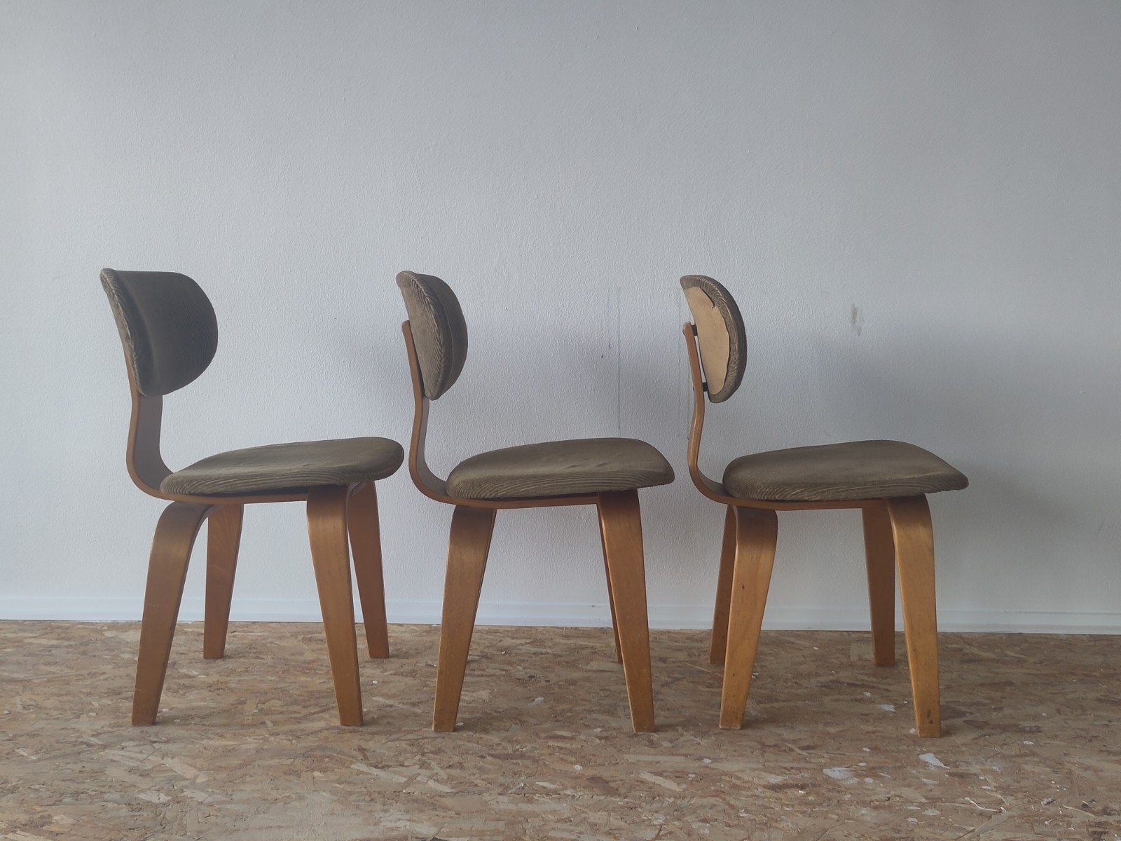 3x Pastoe stoel SB02 eetkamertoel berken serie hout stoelen, Gebruikt, Twee, ., Ophalen of Verzenden