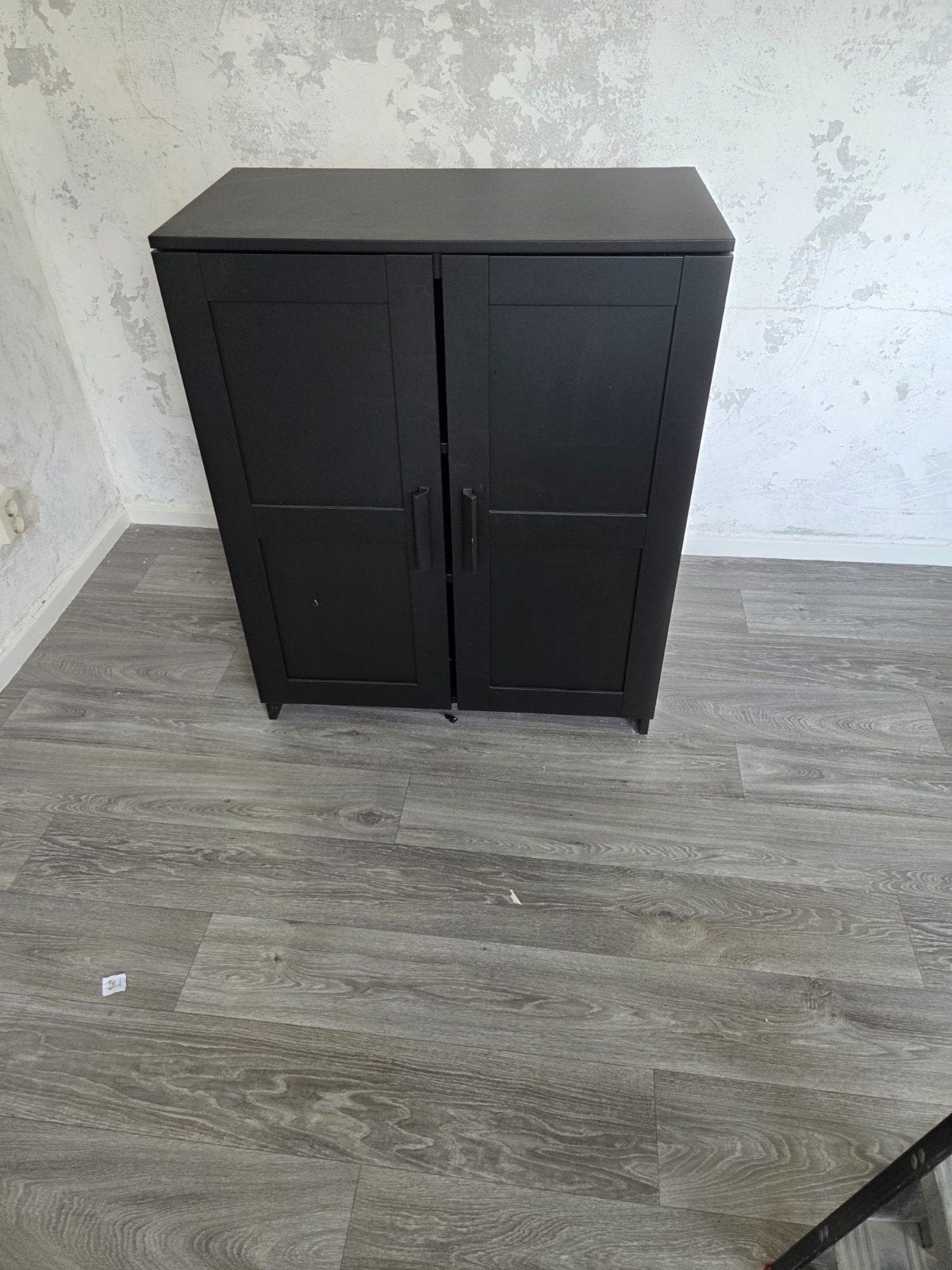 Ikea Brimnes kast met deuren en legplanken- zwart, Ophalen, 50 tot 100 cm, 25 tot 50 cm, Overige houtsoorten