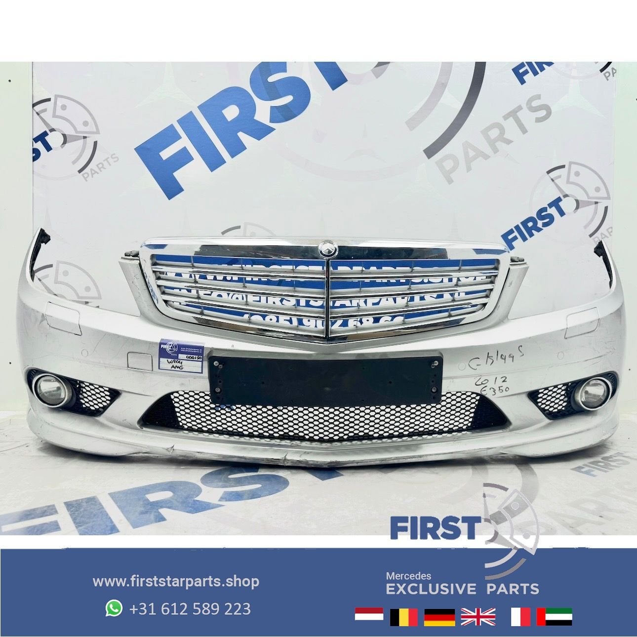 W204 C204 Mercedes C Klasse A2048853725 AMG VOORBUMPER COMPL, Gebruikt, -, Voor, Ophalen of Verzenden