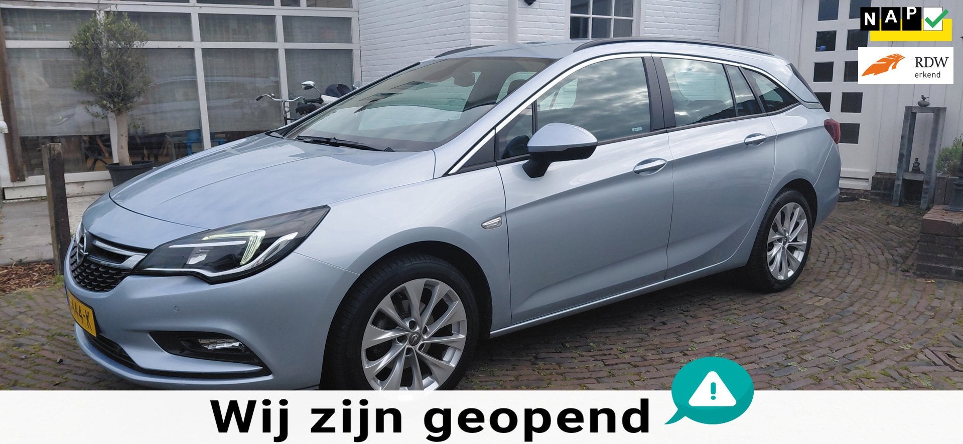 Opel Astra Sports Tourer 1.0 Edition 100 % Opeldealer onderh, Voorwielaandrijving, Gebruikt, 1178 kg, Met garantie (alle)
