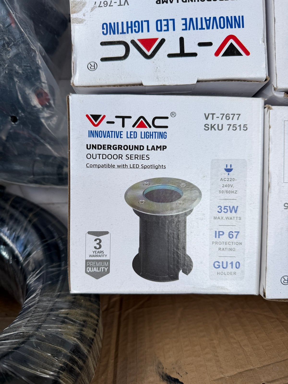 18x V-TAC LED grondspots RVS, dimbaar, nieuw en ongebruikt, Minder dan 50 watt, Nieuw, Ophalen of Verzenden, Netvoeding