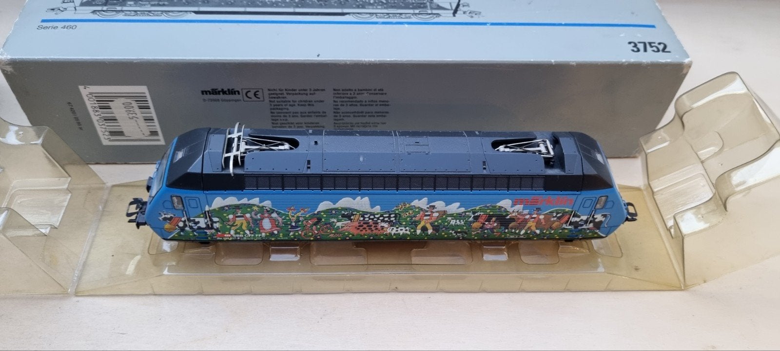 Märklin locomotief 3752 SBB, Wisselstroom, Gebruikt, Locomotief, Ophalen of Verzenden