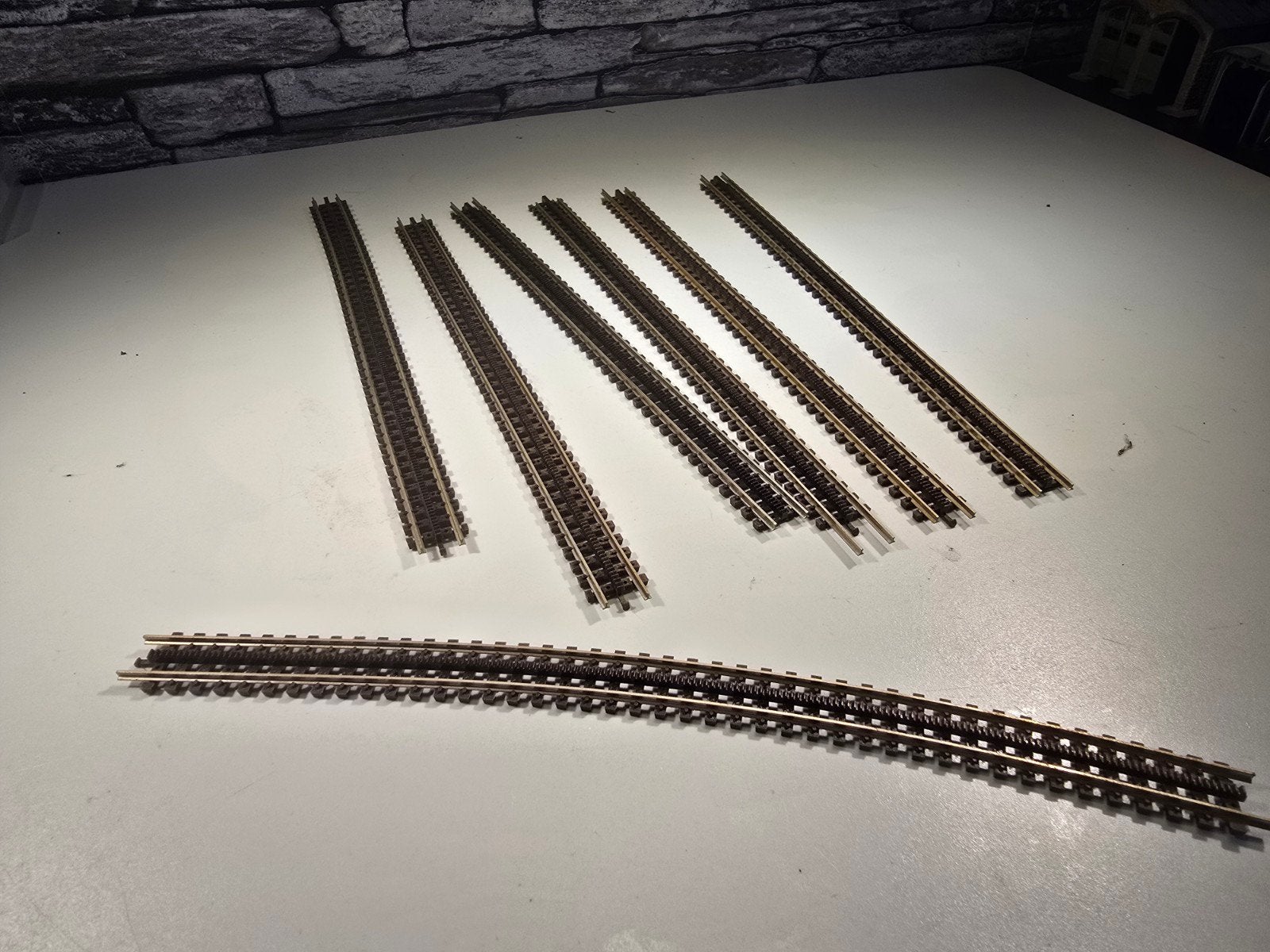 fleischmann 7x tandradrails flexibel N spoor trein 1:160, Hobby en Vrije tijd, Modeltreinen | N-Spoor, Gelijkstroom, Fleischmann