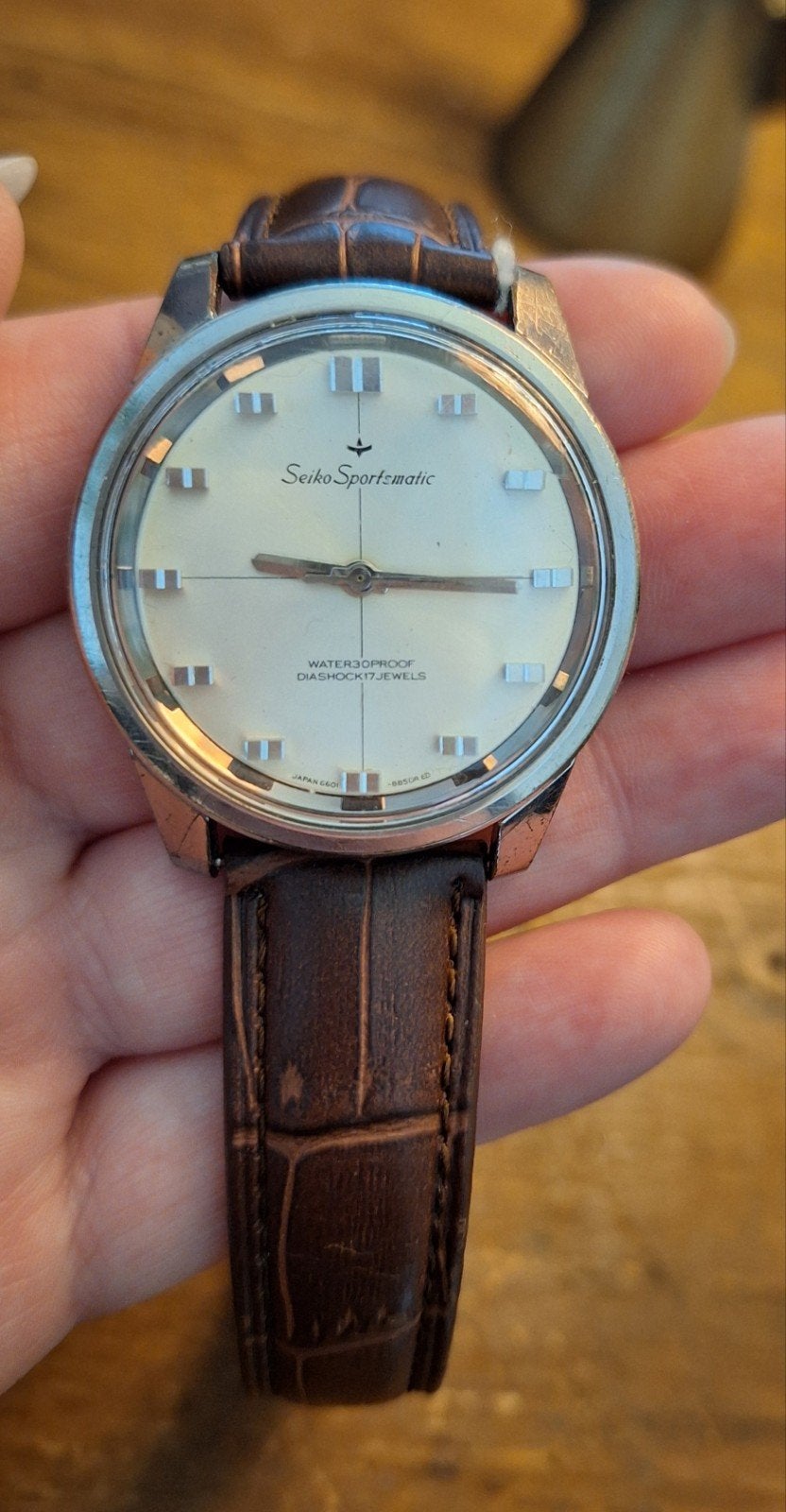 Vintage Seiko Sportsmatic automaat – jaren ‘60, Ophalen of Verzenden, Staal, Seiko, 1960 of later