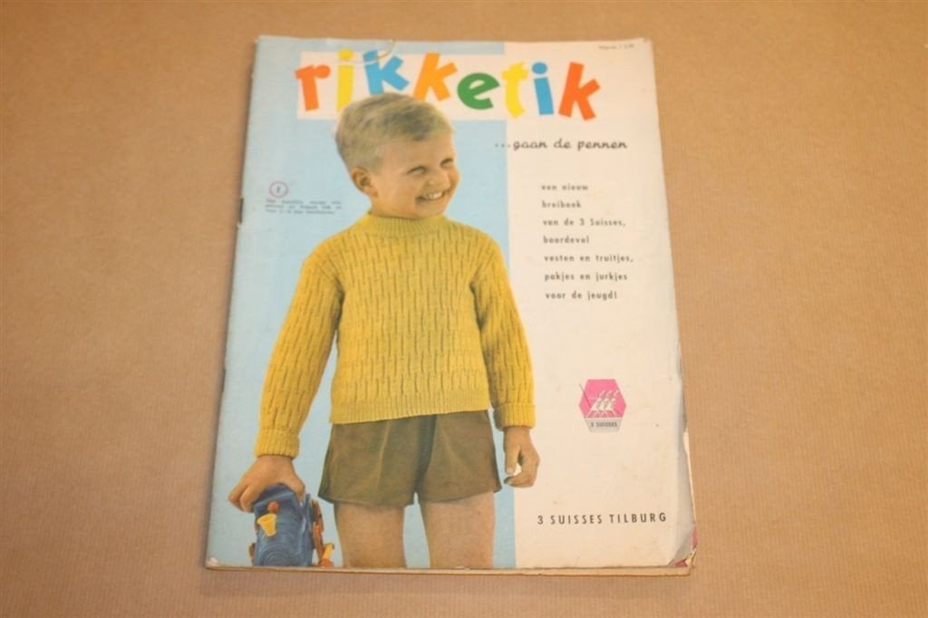 Rikketik gaan de pennen - 3 Suisses breiboek - ca 1960, Ophalen of Verzenden, Gelezen, Overige onderwerpen