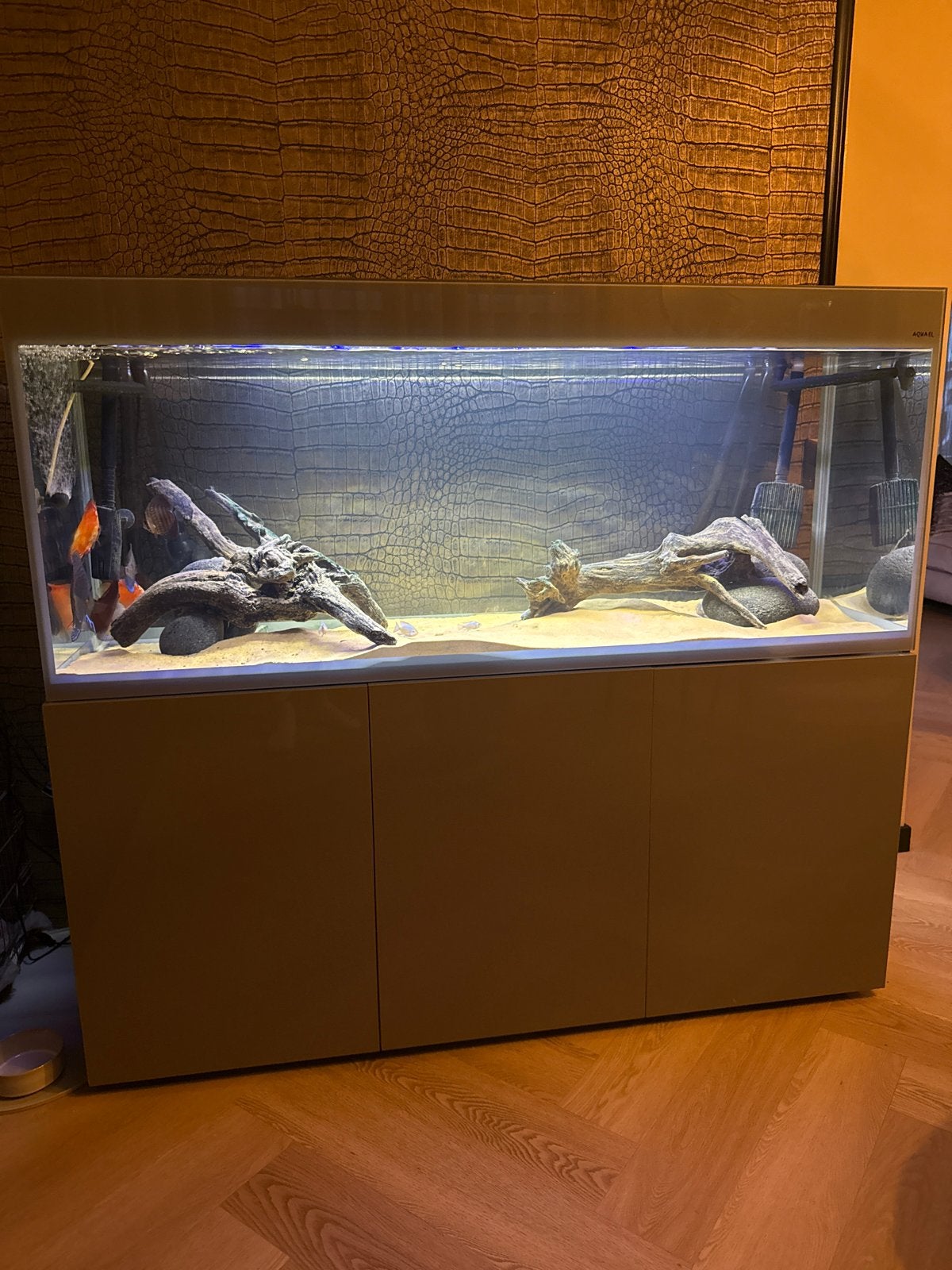 Aquarium Osaka Glossy 405 L+ Hypermax 4500  + Discusbestand, Ophalen, Zo goed als nieuw