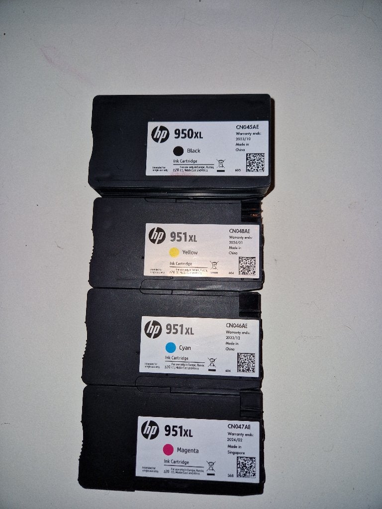 hp inkt 950XL/951XL, Ophalen of Verzenden, Zo goed als nieuw, Cartridge, Hp
