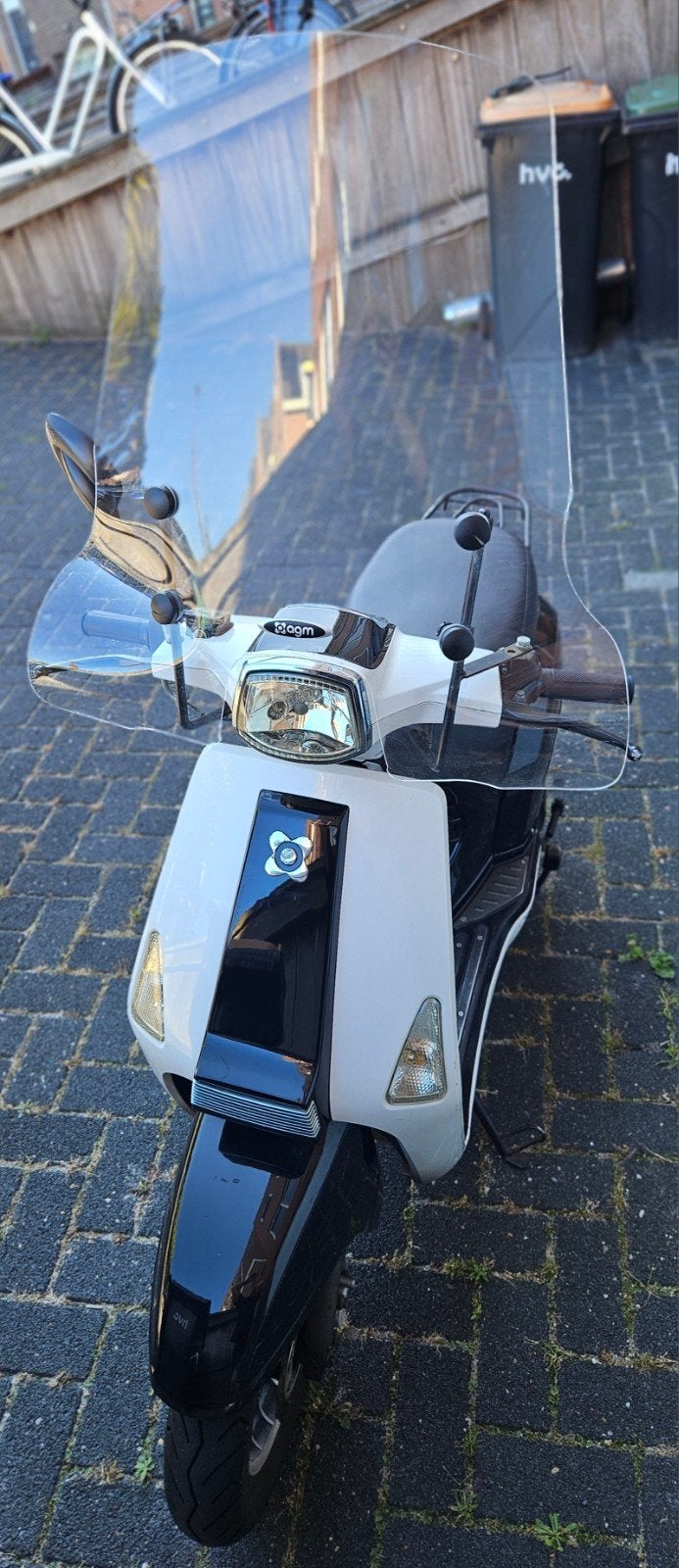AGM Star 50 scooter - Zwart/Wit, 8097 km, Fietsen en Brommers, Ophalen, Gebruikt, AGM, Benzine