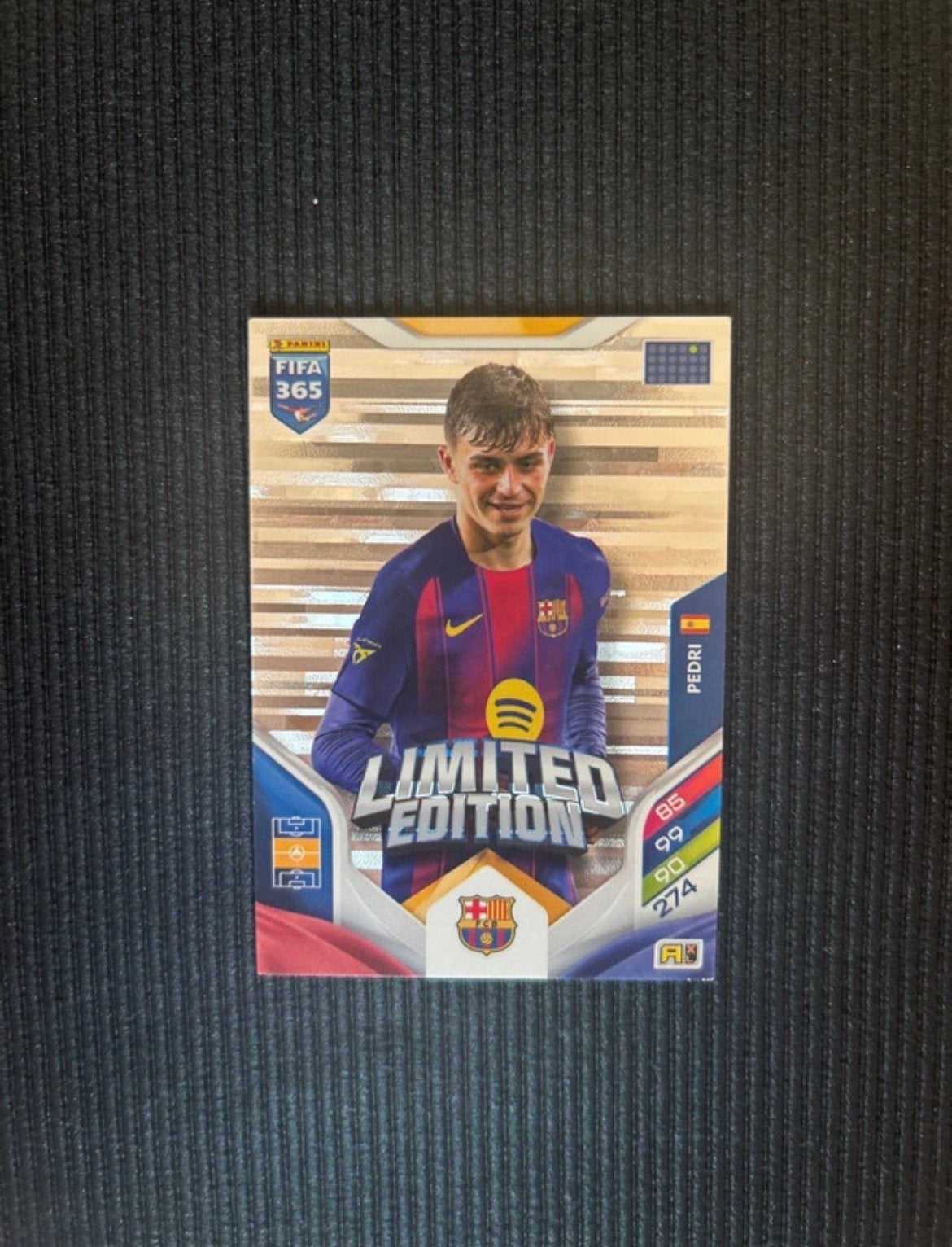 Pedri Limited Edition FIFA 365 Panini kaart FC Barcelona, Verzamelen, Ophalen of Verzenden, Zo goed als nieuw, Buitenlandse clubs