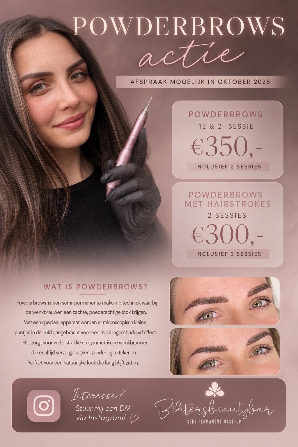 Powderbrows, Nieuw, Ophalen of Verzenden, Make-up, Overige kleuren