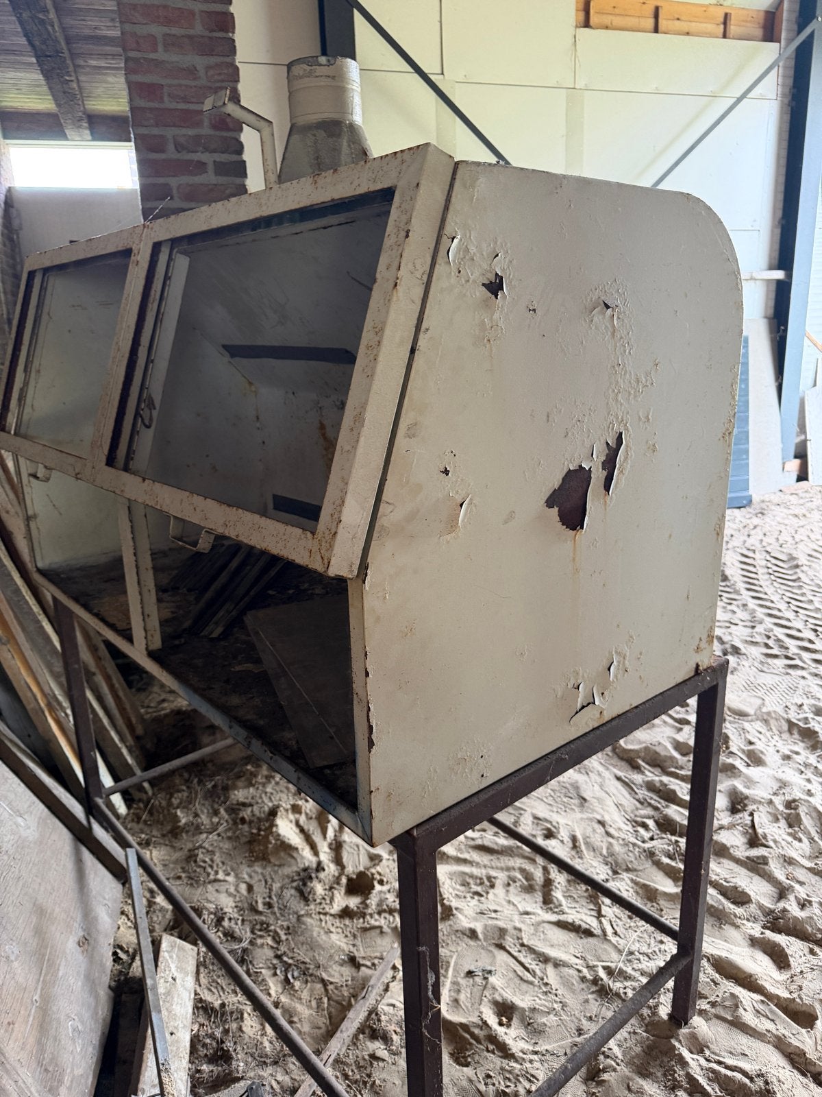 Spuitcabine met onderframe - 200x60 cm, Ophalen, Minder dan 60 cm, Cv-ketel of Combi-ketel, 30 tot 80 cm
