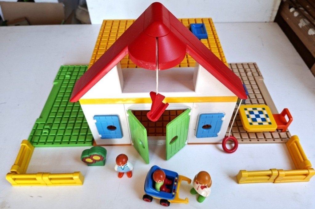 Playmobil 123 huis met spulletjes, Kinderen en Baby's, Speelgoed | Playmobil, Ophalen of Verzenden, Gebruikt