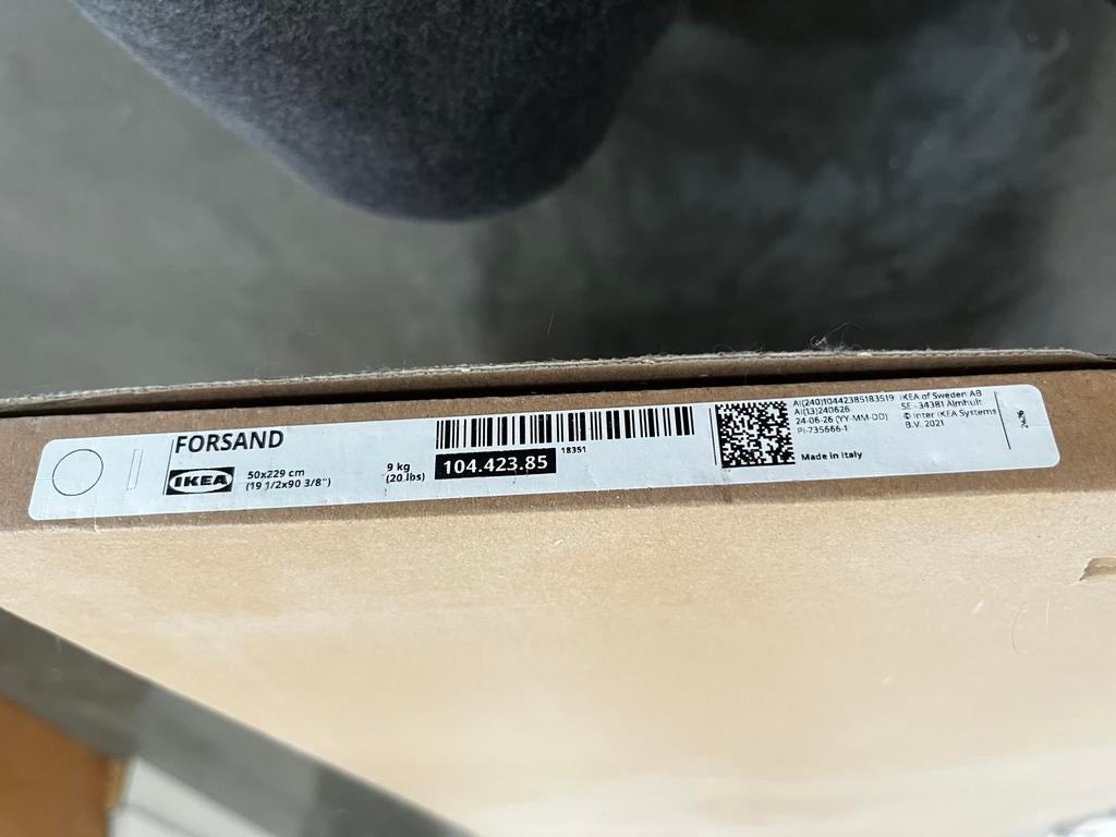 Ikea pax deur forsand nieuw, Ophalen, 200 cm of meer, 50 tot 100 cm, Zo goed als nieuw