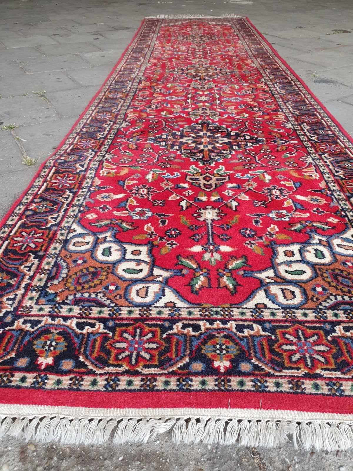 Perzische loper Bidjar 315x80 cm., Gebruikt, Bidjar, 200 cm of meer, Rechthoekig