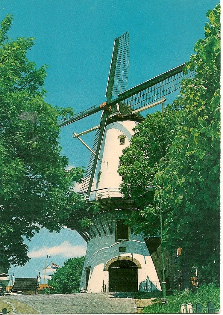 Oude ansichtkaart: Hollandse Molen, Ophalen of Verzenden, 1980 tot heden, Ongelopen, Zuid-Holland
