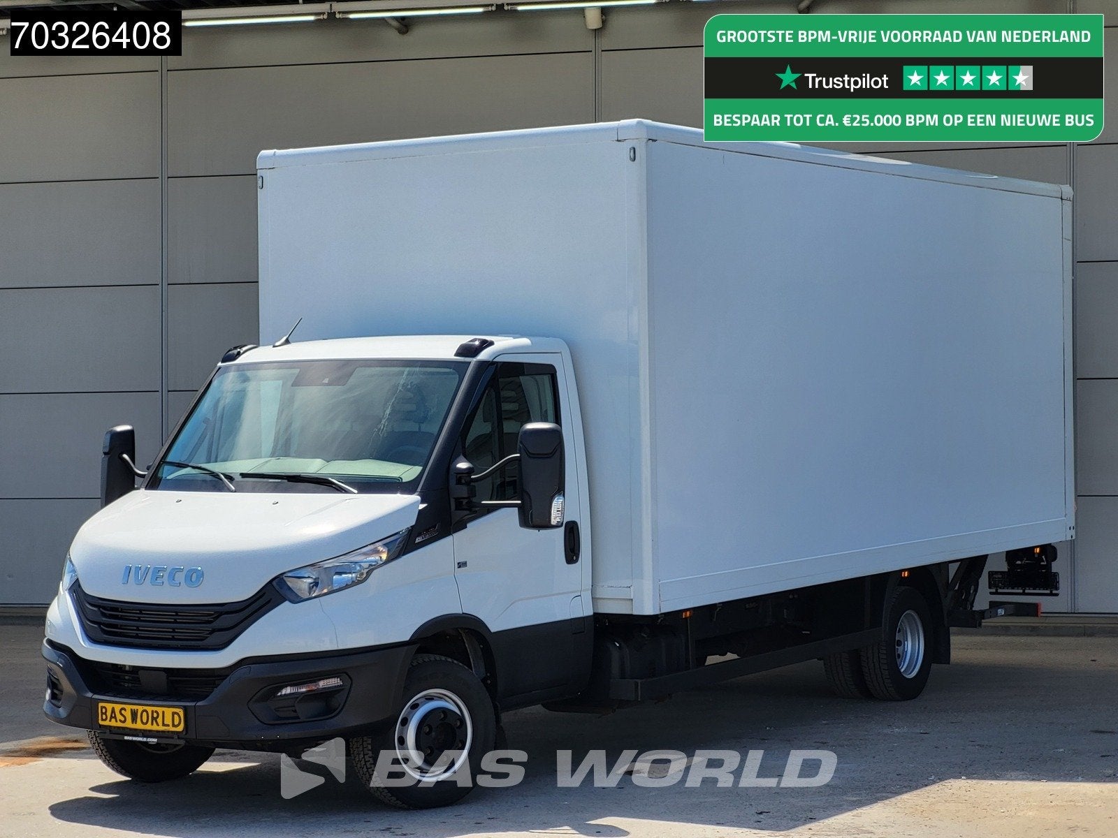 Iveco Daily 70C18 3.0L Automaat 1000KG Laadklep Luchtvering, Auto's, Automaat, Stof, Gebruikt, Euro 6