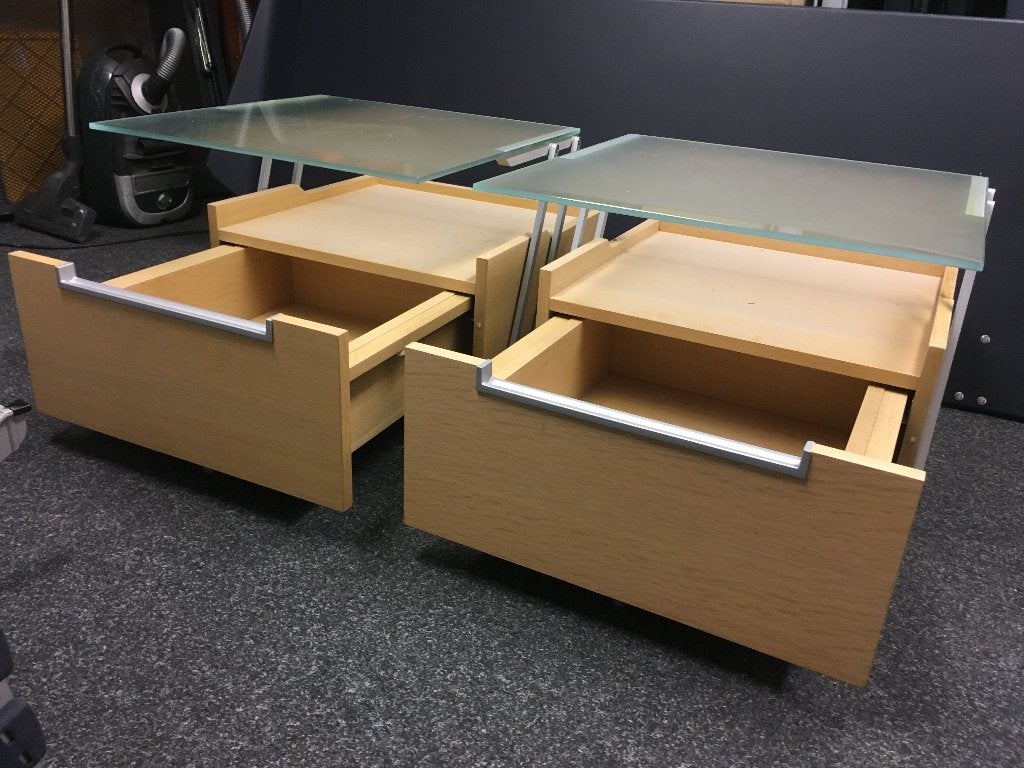 Auping Royal nachtkastjes., Huis en Inrichting, Ophalen, Minder dan 45 cm, Zo goed als nieuw, Minder dan 55 cm