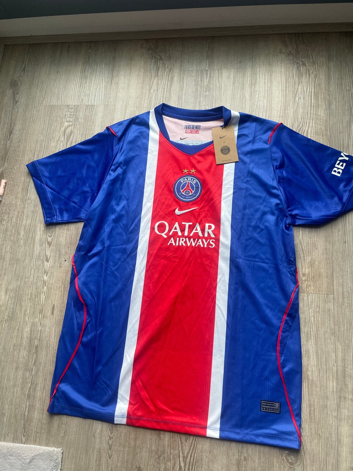 PSG Thuisshirt 2026/2027 Maat L - Nieuw met kaartjes, Maat 52/54 (L), Nieuw, Voetbal, Meerkleurig