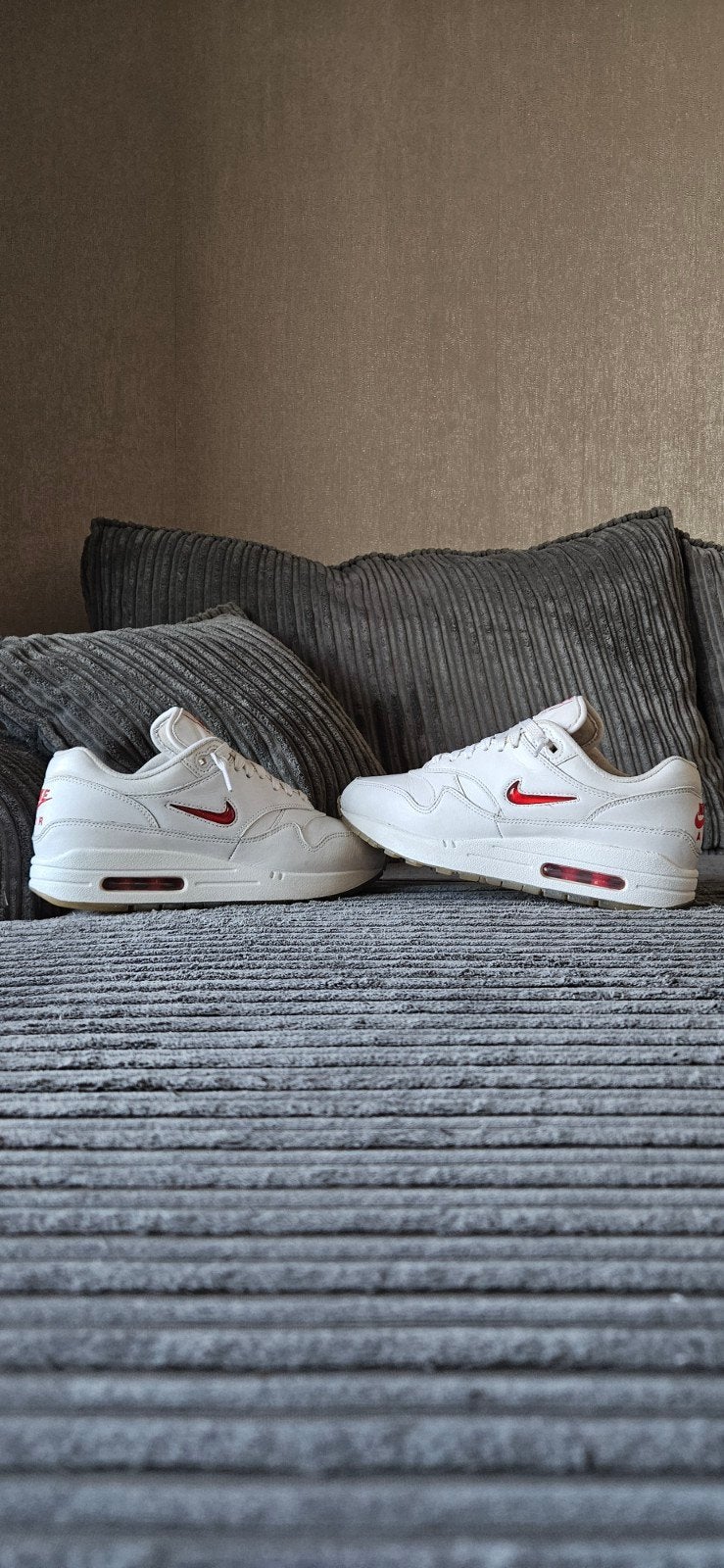 Nike Air Max 1 Premium SC Jewel 'Rare Ruby', Maat 38,5., Wit, Nike, Ophalen of Verzenden, Sneakers of Gympen