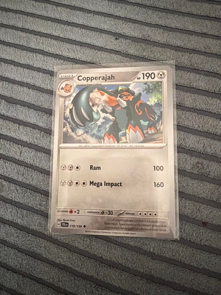 Pokémon Kaart Copperajah 110/159 JIGEN, Ophalen of Verzenden, Zo goed als nieuw, Losse kaart