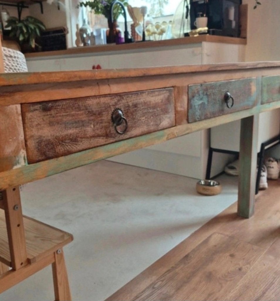 Wandtafel, bieden vanaf 100, Huis en Inrichting, Tafels | Sidetables, Ophalen, 100 tot 150 cm, Vintage, Zo goed als nieuw