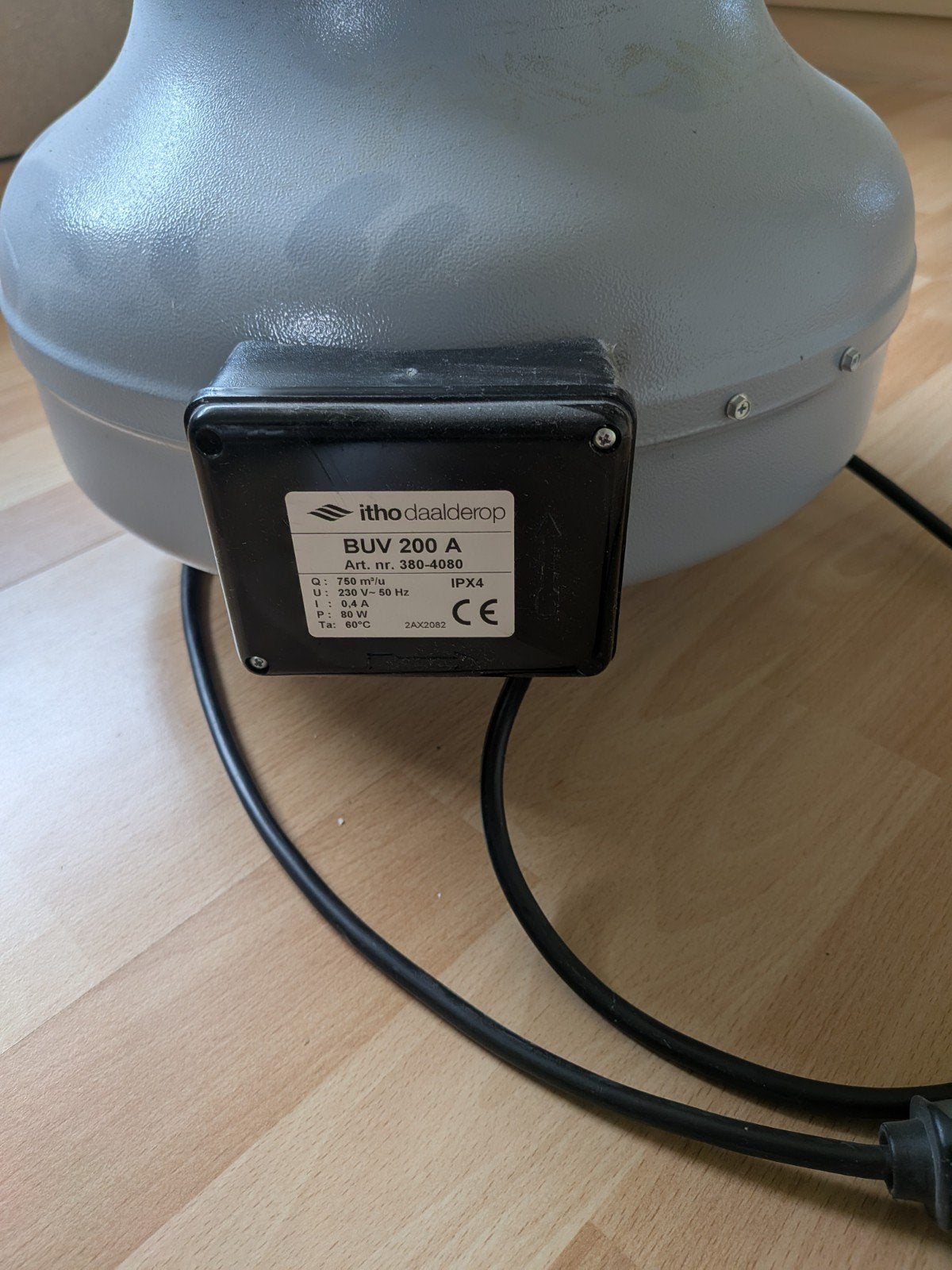 Buisafzuiger Itho BUV 200A, Ophalen of Verzenden, Overige materialen, Minder dan 2 meter, Overige typen