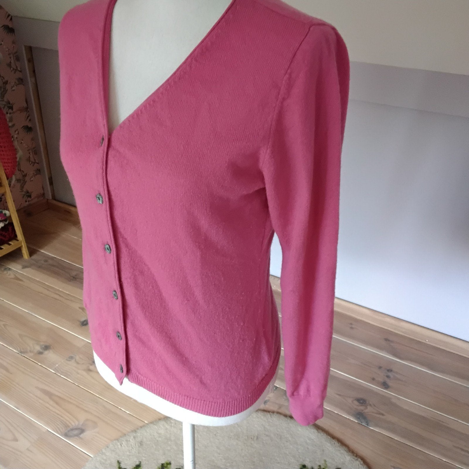 Woolovers wollen cashmere vestje maat s/m, Ophalen of Verzenden, Zo goed als nieuw, Maat 38/40 (M), Roze
