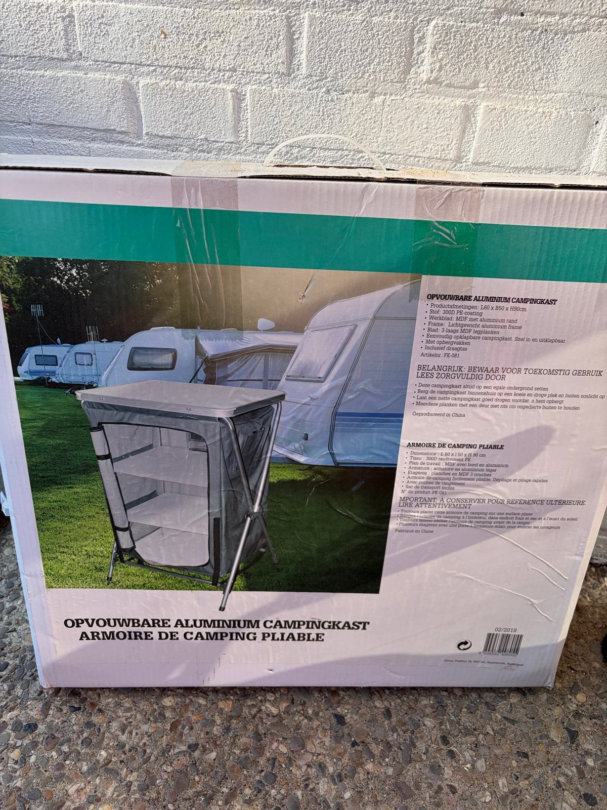 2 keer een Opvouwbare aluminium campingkast, Caravans en Kamperen, Ophalen of Verzenden, Nieuw