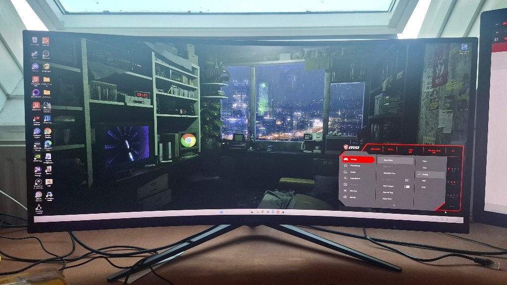 MSI Optix MAG342CQR 144hz 34'' Gaming Monitor met stand, Computers en Software, Gaming, In hoogte verstelbaar, 101 t/m 150 Hz