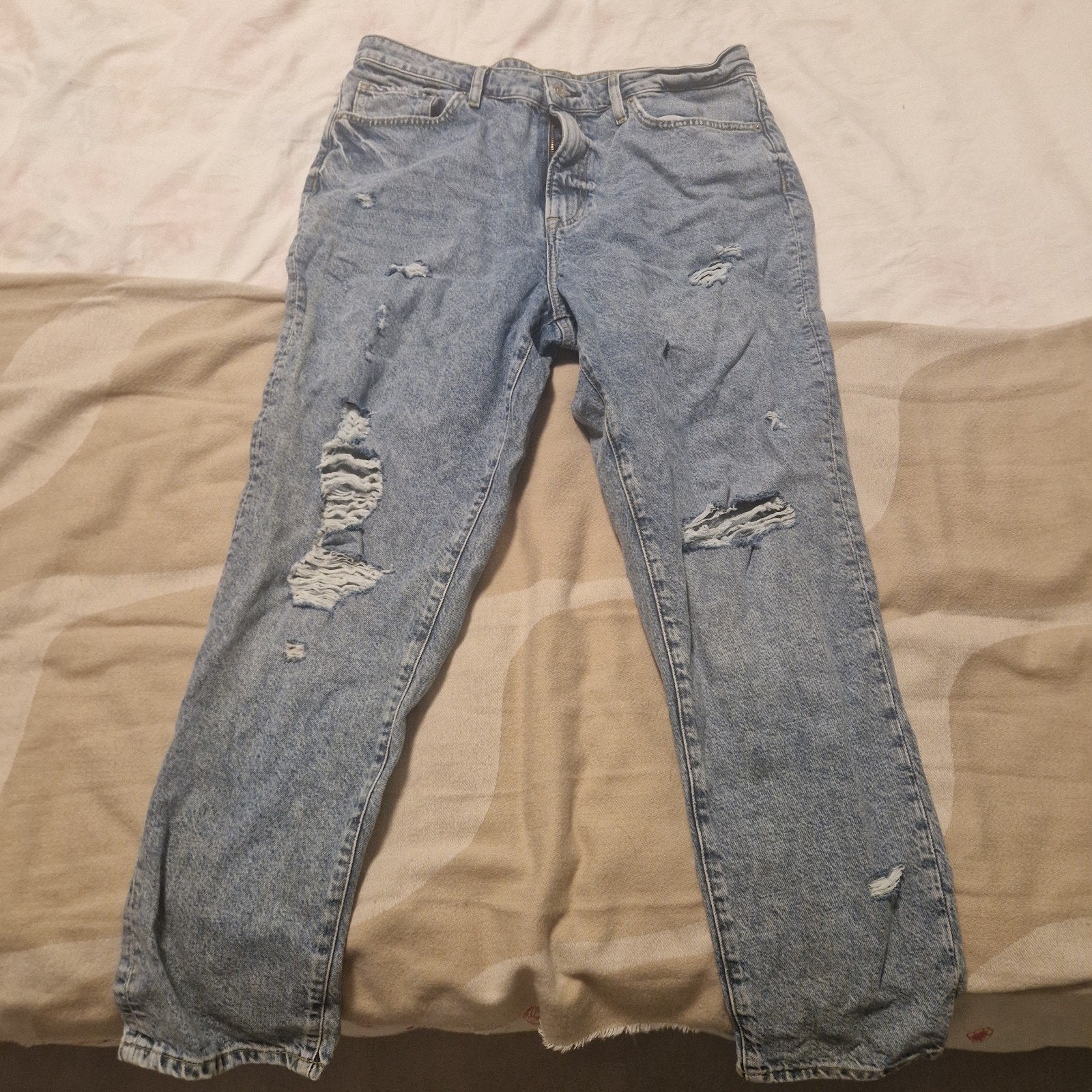 H&M Mom Jeans - Ultra High Waist - Nooit gedragen, Kleding | Dames, Spijkerbroeken en Jeans, H&M, Blauw, Nieuw, Ophalen of Verzenden