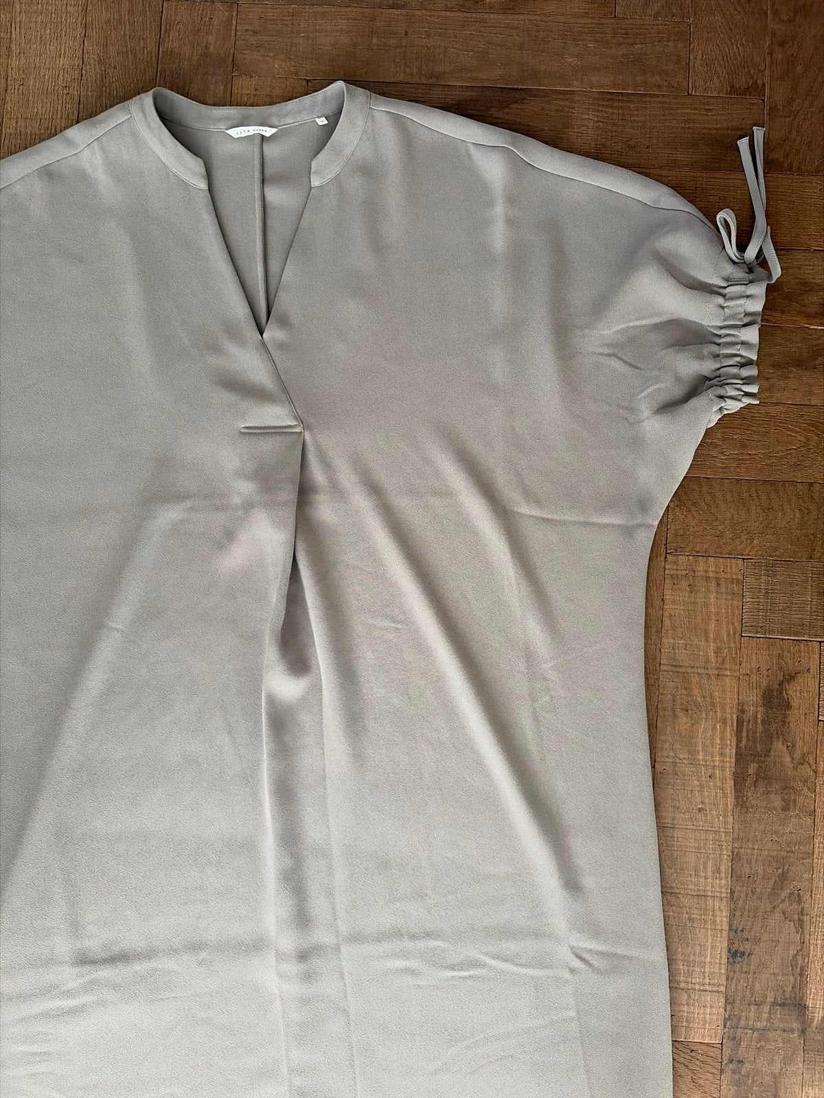 YAYA Women jurk/tuniek maat 3 in  grijsgroen/taupe, Kleding | Dames, Maat 38/40 (M), Verzenden, Zo goed als nieuw, Grijs