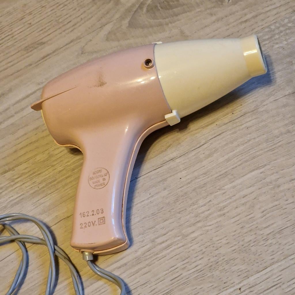 Werkende retro Moulinex föhn - Vintage haarstyling, Ophalen of Verzenden